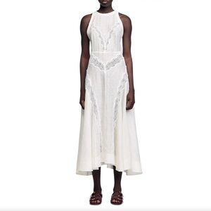 Nathalie Lace Trim Maxi Dress